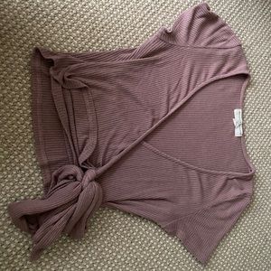 Urban Outfitters Blush Tie Crop Top